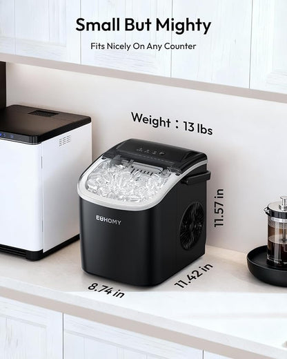 EUHOMY Countertop Ice Maker Machine