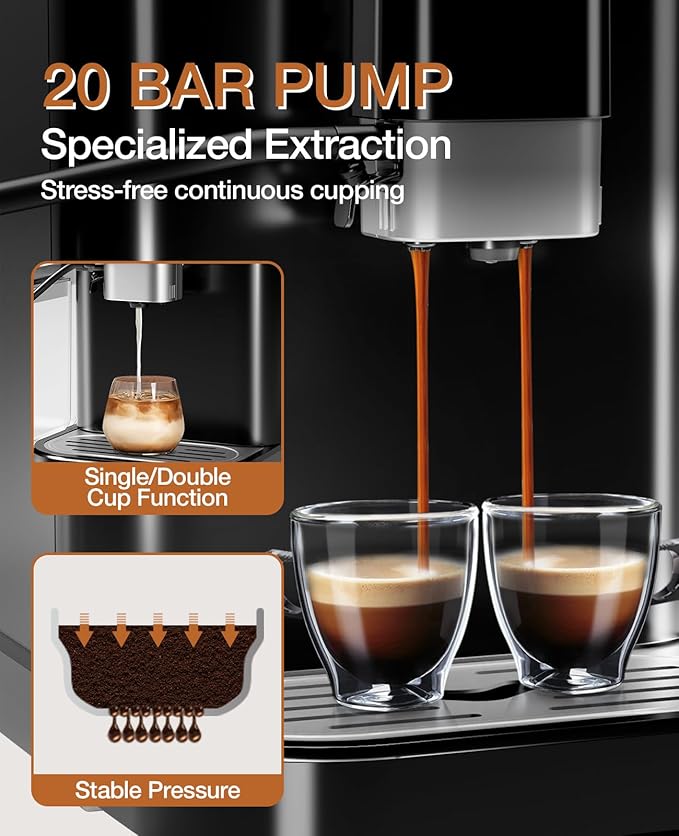 IDEALHOUSE Fully Automatic Espresso Machine