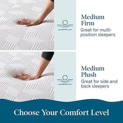 Lucid 14 Inch Memory Foam Mattress - Medium Plush Feel - Infused with Refreshing Bamboo Charcoal and Cooling Gel - Bed in a Box - Temperature Regulating - Pressure Relief - Breathable - Full Size