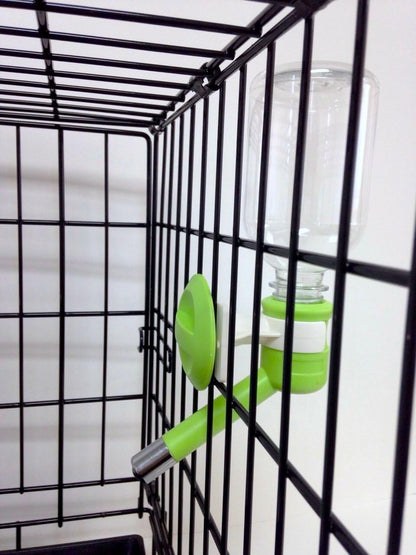 Choco Nose Patented No-Drip Dog Water Bottle/Feeder for Dogs/Cats and Other Small-Medium Sized Animals - for Cages, Crates or Wall Mount. 11.2 Oz. Mess Free Leak-Proof Nozzle 16mm, Apple Green (H590)