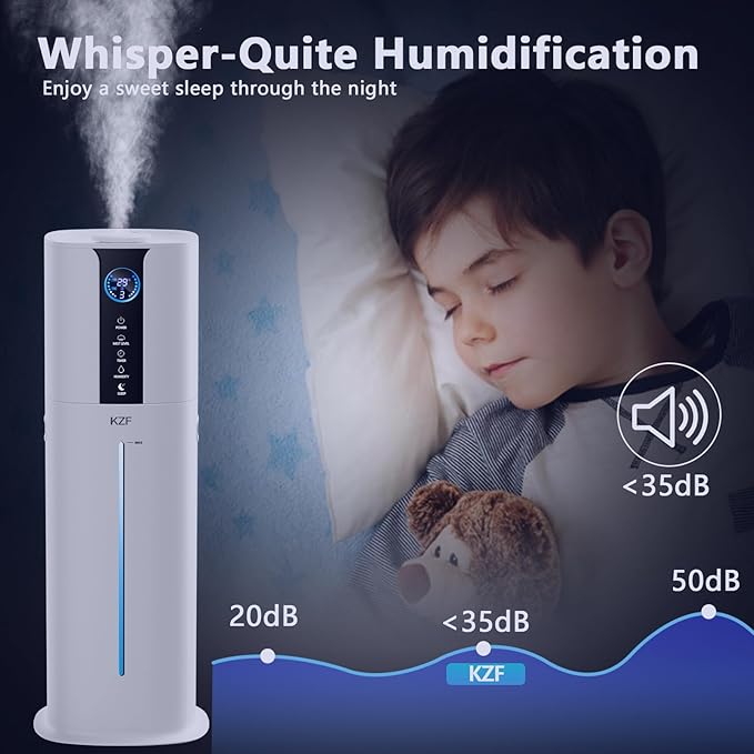 9L Smart Humidifiers for Bedroom Large Room, 2.3Gal Cool Mist Top Fill Diffuser