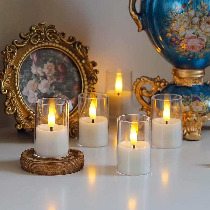 Rechargeable Acrylic Flameless Votive Candles