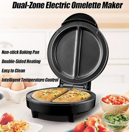 Dual Zone Electric Omelette Maker