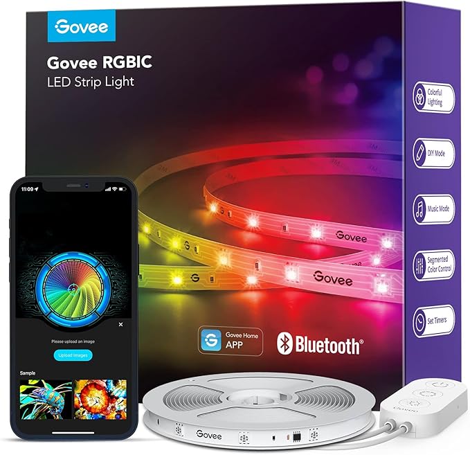 Govee RGBIC LED Strip Lights, 32.8ft Smart LED Lights