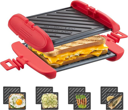 Microwave Sandwich Maker, Microwave Toastie Maker, Snack Maker & Panini Press