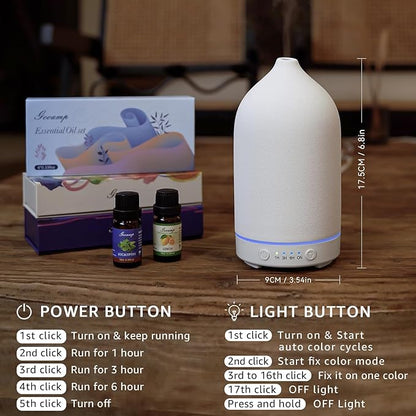 200ML Ceramic Essential Oil Diffuser