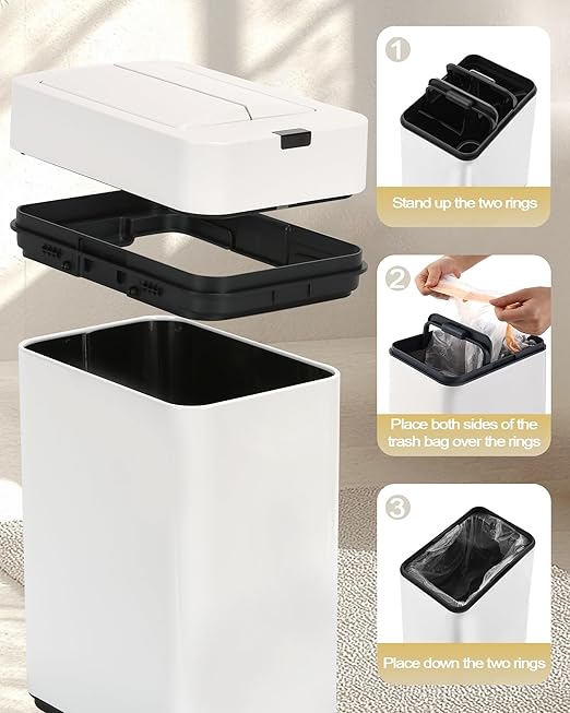 ELPHECO Bathroom Trash Can