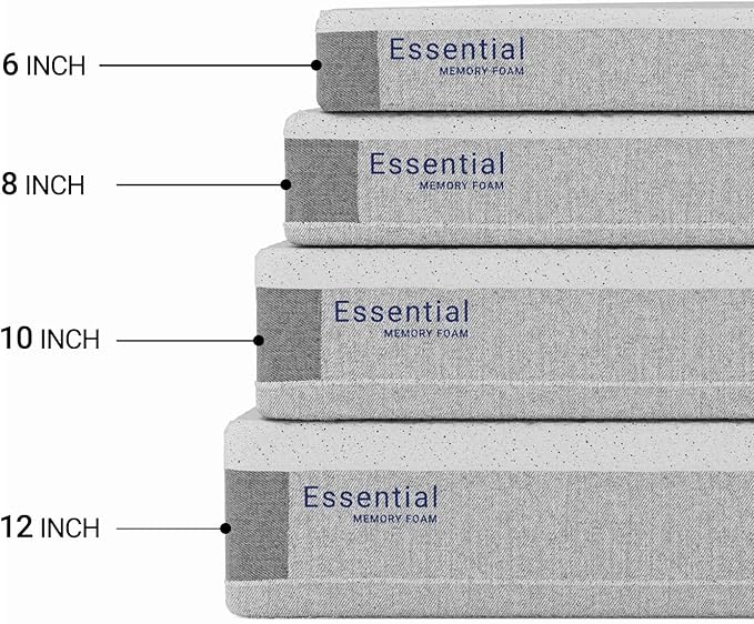 LIFEMENT Full Mattress 8 Inch, Essential Graphite Infused Memory Foam Bed | Medium Firm, Fiberglass Free, Cooling Pressure Relief | CertiPUR-US & Oeko-TEX Certified, Mattress in a Box