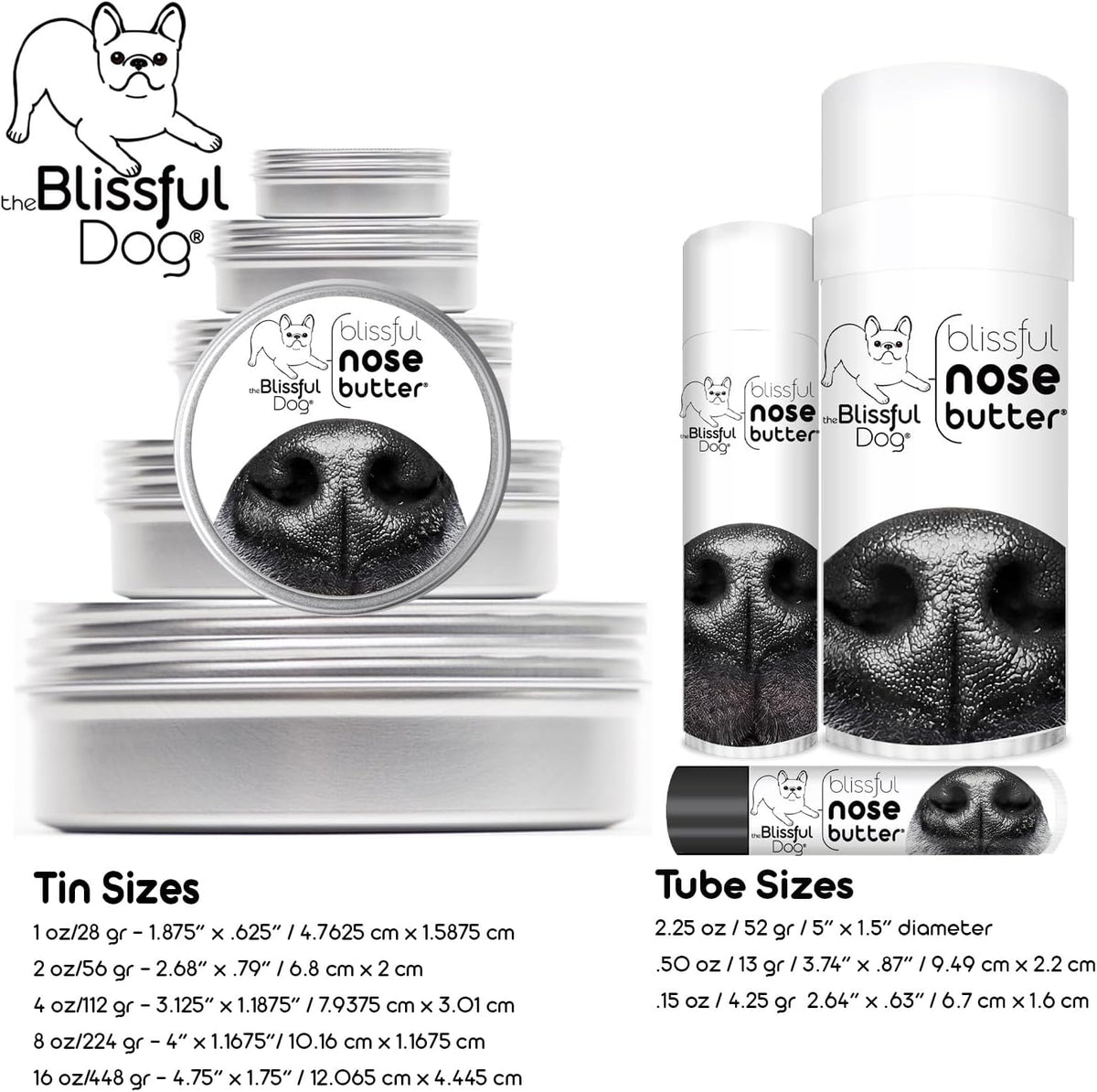 The Blissful Dog Schnauzer Unscented Nose Butter - Dog Nose Butter, 0.50 Ounce