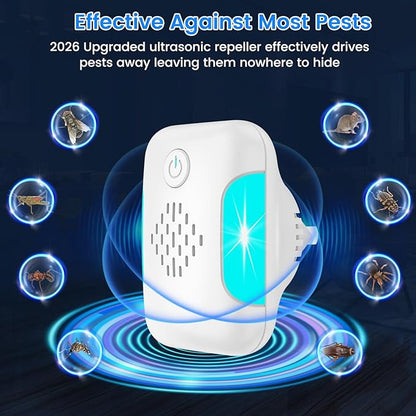 2026 Upgraded Ultrasonic Pest Control Repeller, Mouse Repellent Indoor