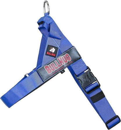 Adjustable Dog Harness– No Pull, No Choke – for English Bulldogs, French Bulldogs, Pugs & Broad-Chested Breeds – Easy, Safe Walks (Royal Blue, Medium)