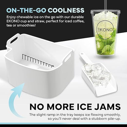 Nugget Ice Maker Countertop Sonic Ice Machine