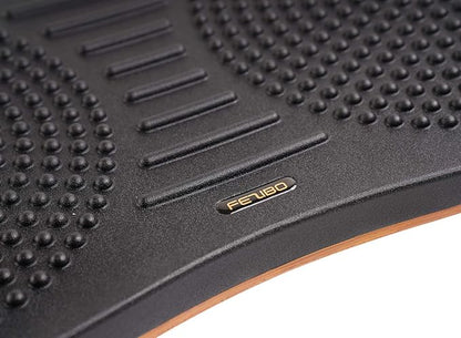 FEZIBO Standing Desk Mat Balance Board, Anti Fatigue Mat Standing Desk Office, Wobble Board with Ergonomic Design, Obsidian Black