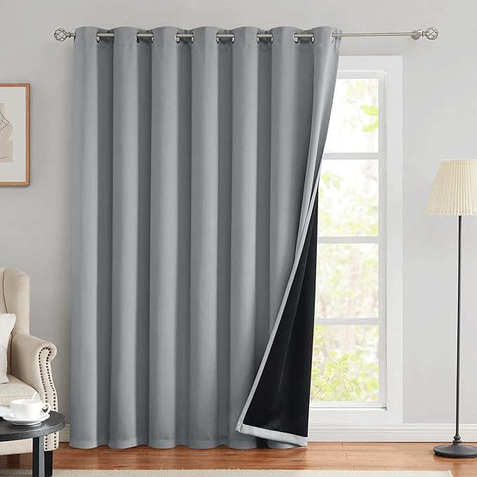 Beauoop 100% Blackout Curtains 84 Inches Long