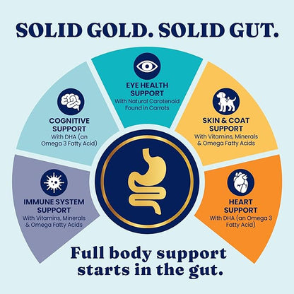 Solid Gold NutrientBoost Meal Toppers for Dogs - High Protein Dog Food Toppers for Dry Food - Grain Free Flavor Enhancer with Vitamins, Minerals & Amino Acids for Gut Health & Immune Support - 1lb