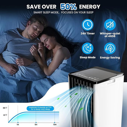 Portable Air Conditioners, 8000 BTU Cooling Capacity