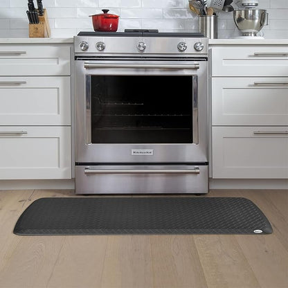 GelPro Elite Premier Gel & Foam Anti-Fatigue Kitchen Floor Comfort Mat, 20" x 48", Basketweave Black