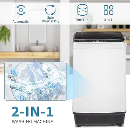ROVSUN 1.5CuFt Portable Clothes Dryer and 17.6LBS Full-Automatic Washing