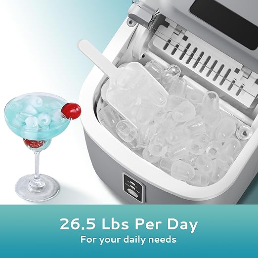 EUHOMY Countertop Ice Maker Machine