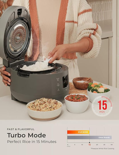 CUCKOO Twin Pressure Rice Cooker 6-Cup Uncooked / 12-Cup Cooked