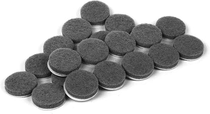 Slipstick Premium Wool Felt Furniture Pads/Small Chair Feet Floor Protectors (3/4 Inch Round) Includes 20 Heavy-Duty Felt Pads with Self Stick Adhesive, Gray, CB111
