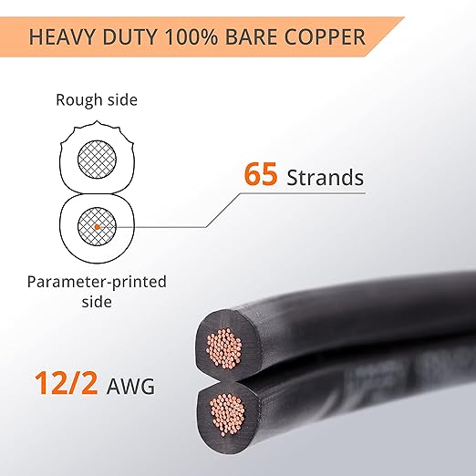 Wirefy 12/2 Low Voltage Landscape Wire 50 ft | Low Voltage Landscape Lighting