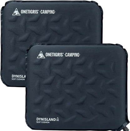 ONETIGRIS Inflatable Seat Cushion - Lightweight & Waterproof Inflatable Camping Seat Cushion Travel Cushion Stadium Seat Office Chair Car Pad