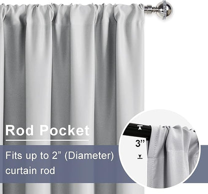 JIUZHEN Blackout Curtains for Bedroom