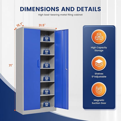 Yizosh Metal Garage Storage Cabinet