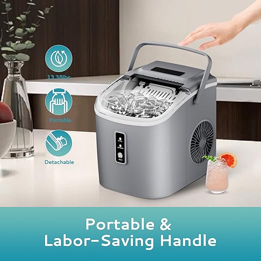 EUHOMY Countertop Ice Maker Machine