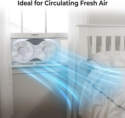Comfort Zone Twin Window Fan