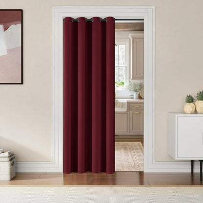 ChrisDowa Blackout Door Curtains