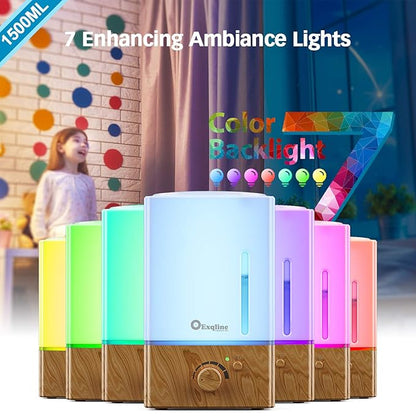 Exqline 1500ml Large Aroma Essential Oil Diffuser