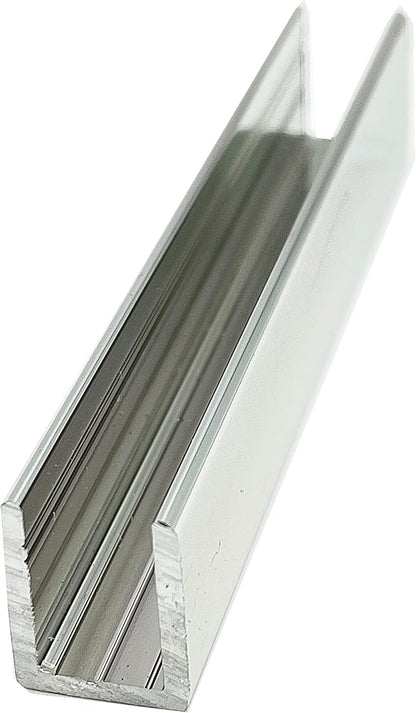 Brixwell SDCD38PN-CCP18-XCP50 Polished Nickel 3/8" Fixed Panel Shower Door Deep