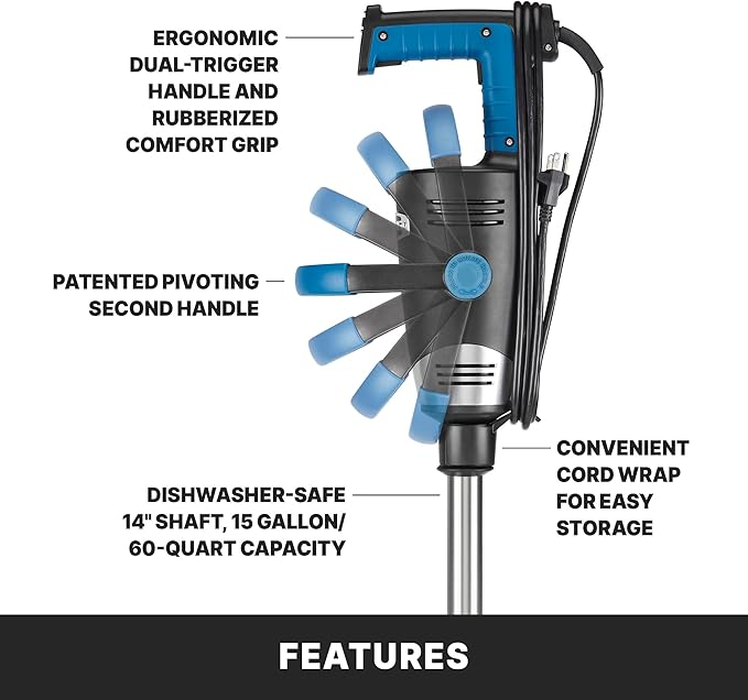 Waring EVOX 14" Big Stik Immersion Blender, 1.5 HP Variable Speed, 15-Gallon