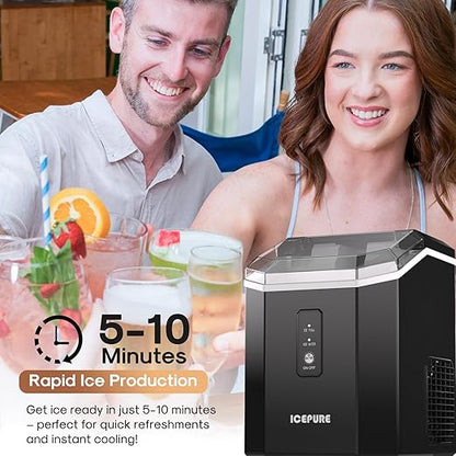ICEPURE Nugget Ice Makers Countertop