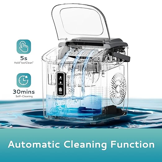 EUHOMY Countertop Ice Maker Machine