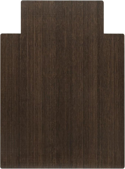 Anji Mountain Office Chairmat Thickest & Sturdy Bamboo Chairmats Highly Premium Quality Anti-Slip Heavy Duty for Multi-Purpose Hardwood Floor Office & Home Floor Protector Office Chair mat-5mm Thick