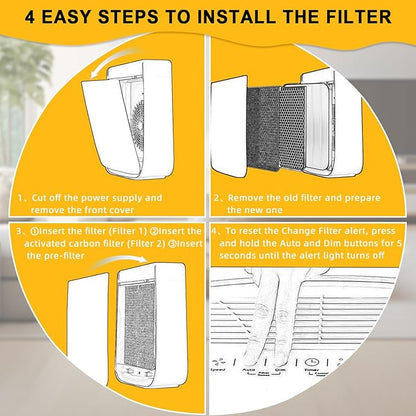 7-Pack Replacement Filter Compatible