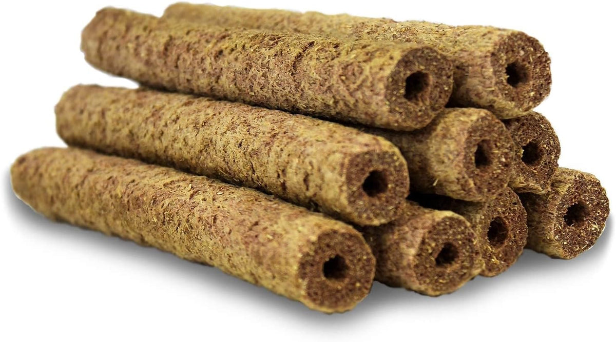 Apple & Oat Puff Sticks (6 oz.) - Healthy Natural High Fiber Chew Treat Made with Oat Hay - Rabbits, Guinea Pigs, Hamsters, Chinchillas, Degus, Prairie Dogs, Squirrels, Skunks, Opossums, Small Pets