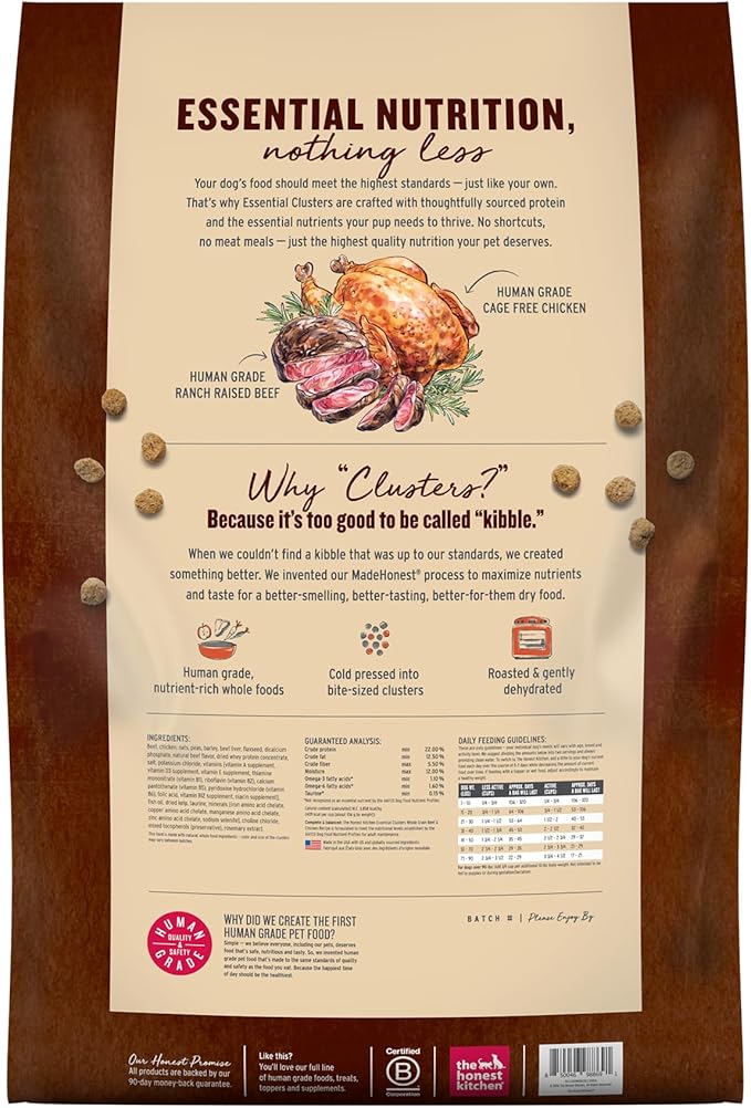 The Honest Kitchen Essential Clusters Dog Whole Grain Beef & Chicken 20 lb Bag