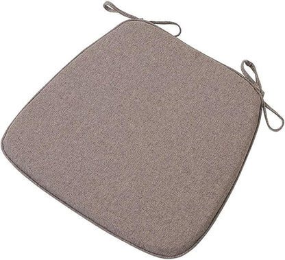 Chair Pads with Ties 18x17, Memory Foam Kitchen Chair Cushions with Ties 18 Inch, Non Slip Chair Pads for Dining Chairs Set of 2 4 6, Seat Cushions Covers Washable and Removable with Zipper,J,4