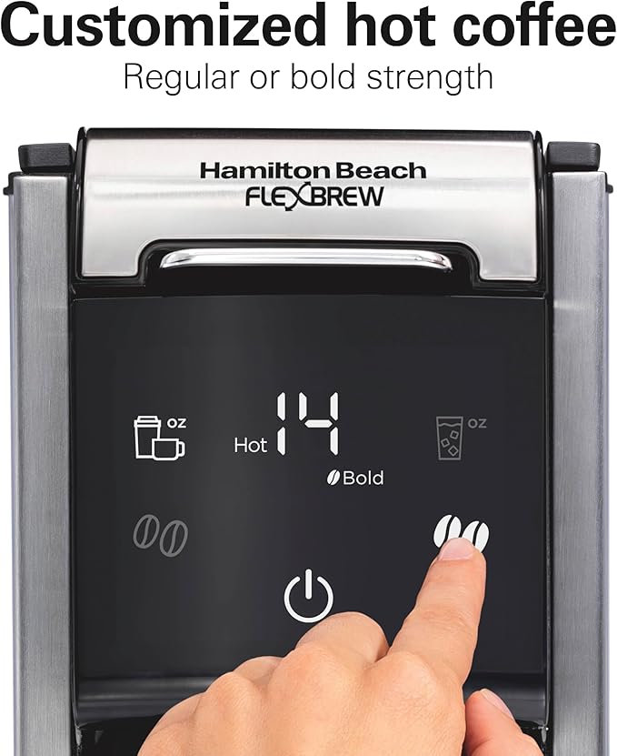 Hamilton Beach FlexBrew Advanced 4-in-1 Single Serve Hot & Iced Coffee Maker