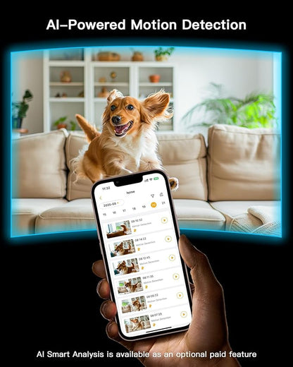 ARENTI 5G Indoor Security Camera, 4MP Pet Camera