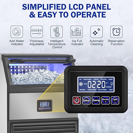 Commercial Ice Maker Machine, 350Lbs/24H