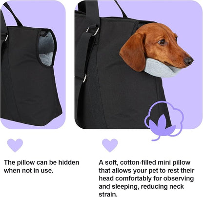 Ownpets Large Pet Carrier for Dogs Cats, 18-20lbs, Hands-Free Purse Bag | extra large, storage pockets, travel vet shopping, medium pets