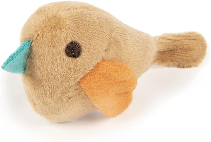 SmartyKat Chickadee Chirp Electronic Sound Cat Toy, Contains Catnip, Battery Powered - Light Brown, One Size