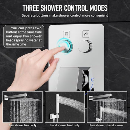 Iriber Chrome Shower System Wall Mount