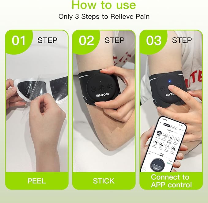 Wireless TENS Unit, Dual Host Muscle Stimulator