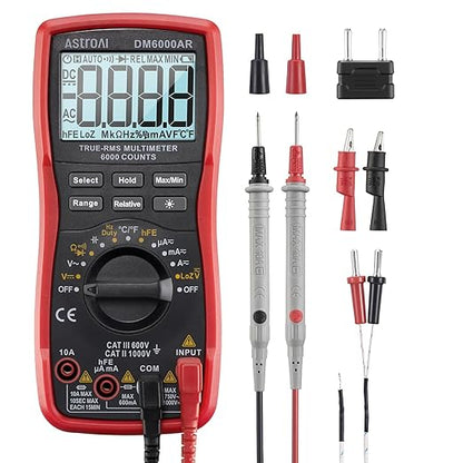 AstroAI Digital Multimeter TRMS 6000 Counts Volt Meter Ohmmeter Auto-Ranging